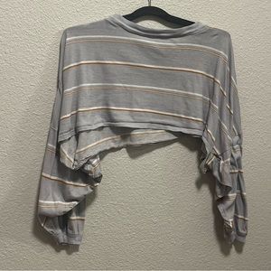 Urban Outfitters Out From Under Ella Slouchy Long Sleeve Cropped Tee